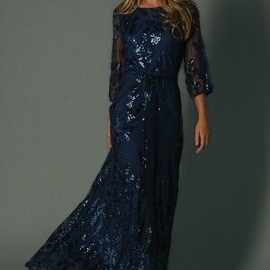 Baltic Born Destiny Sequin Maxi Dress | Navy Size 2XL2XL